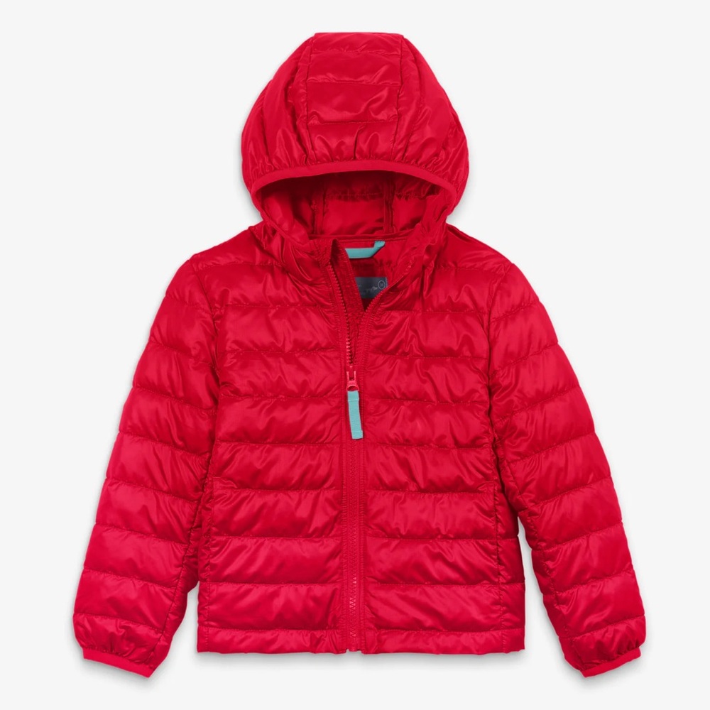 Primary Bold Red Quilted Jacket Size 10